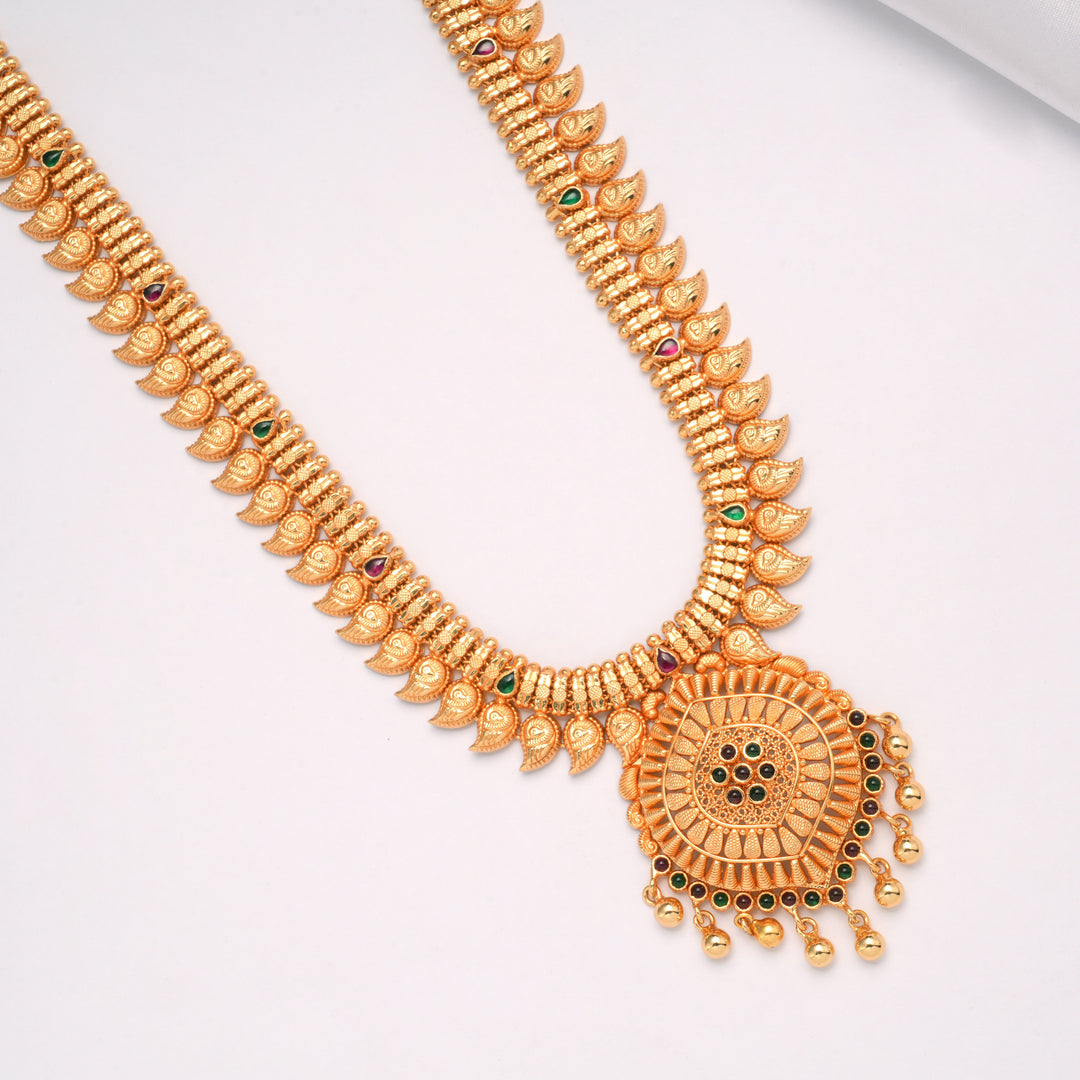 Fancy Golden Beads Drops with Manga Malai