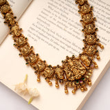 Antique Ganesha Motif Golden Haram