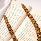 Antique Ganesha Motif Golden Haram