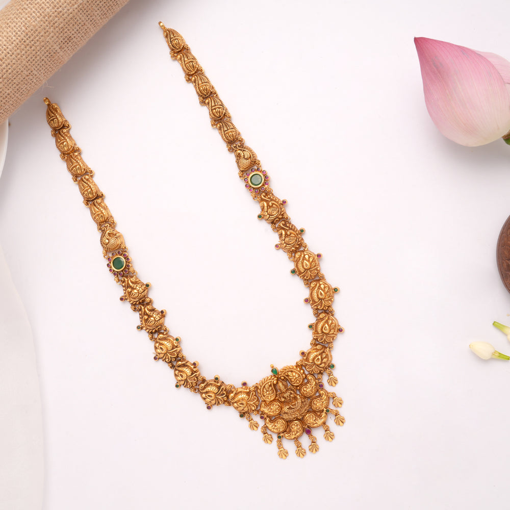 Nagas Lakshmi with Mango Design Golden Haram