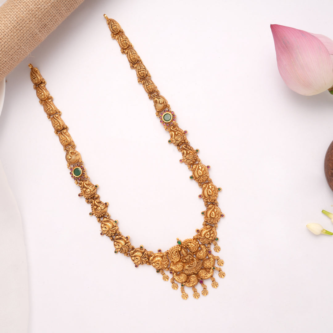 Nagas Lakshmi with Mango Design Golden Haram