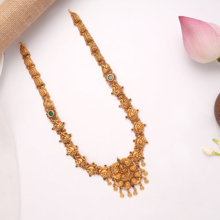 Nagas Lakshmi with Mango Design Golden Haram
