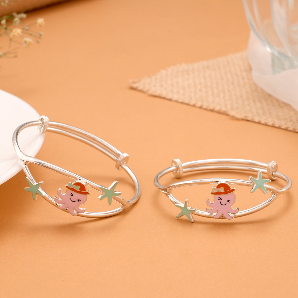 Toddler Star Silver Baby Bangle