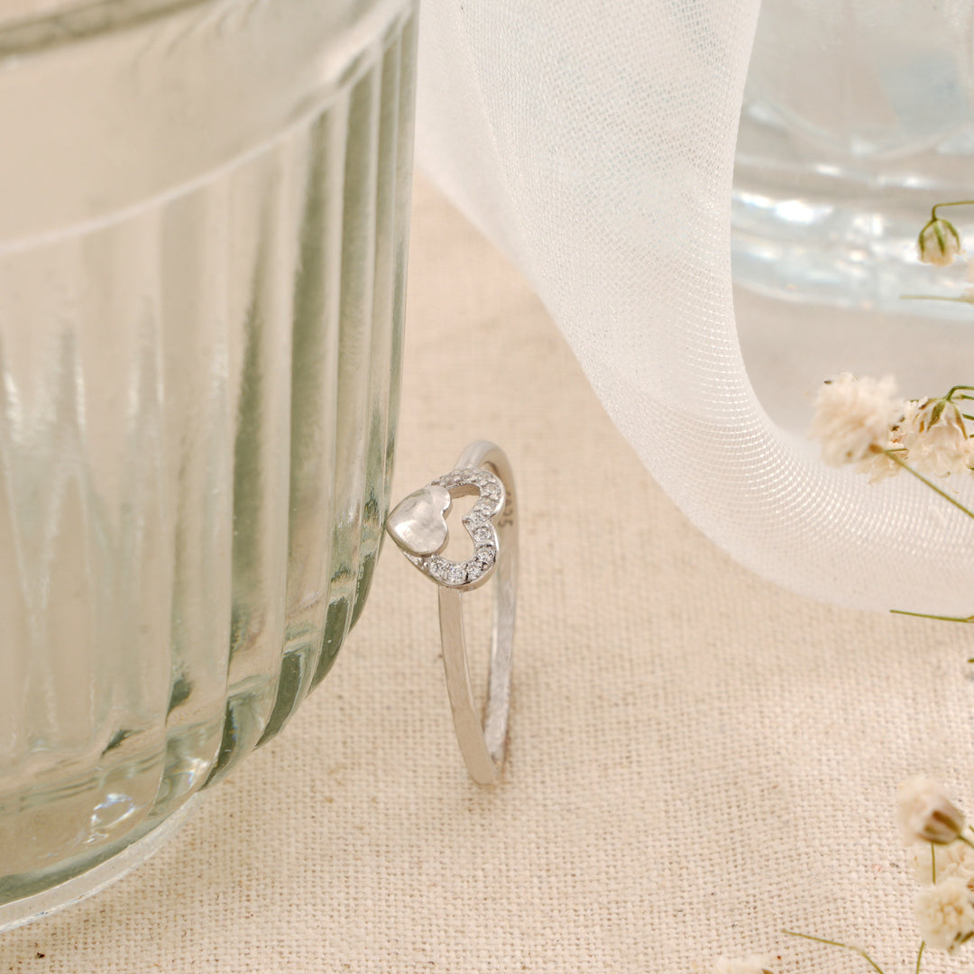 Modern Heart Shape Ring