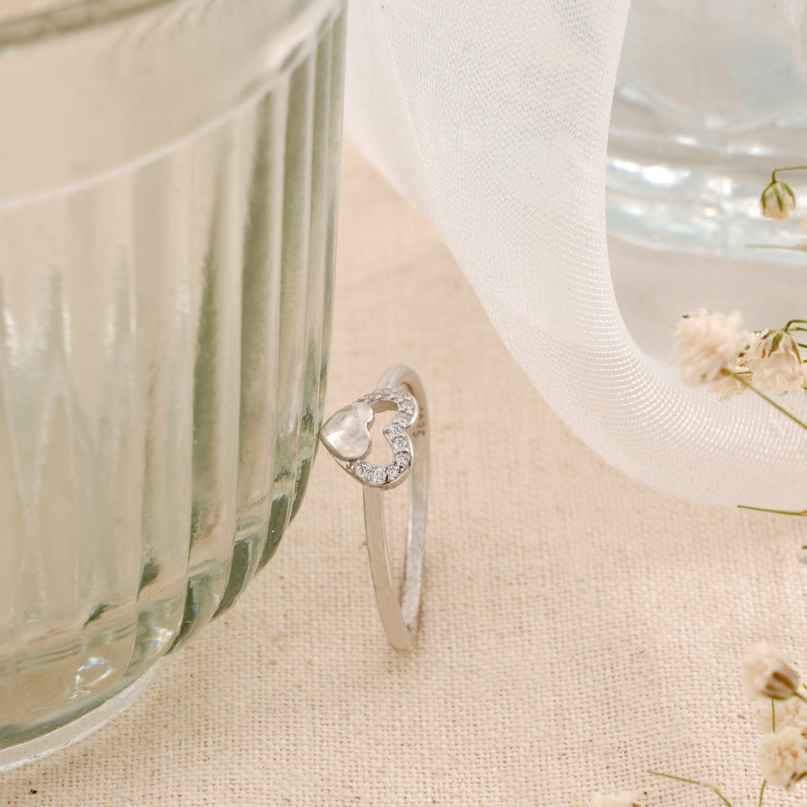 Modern Heart Shape Ring
