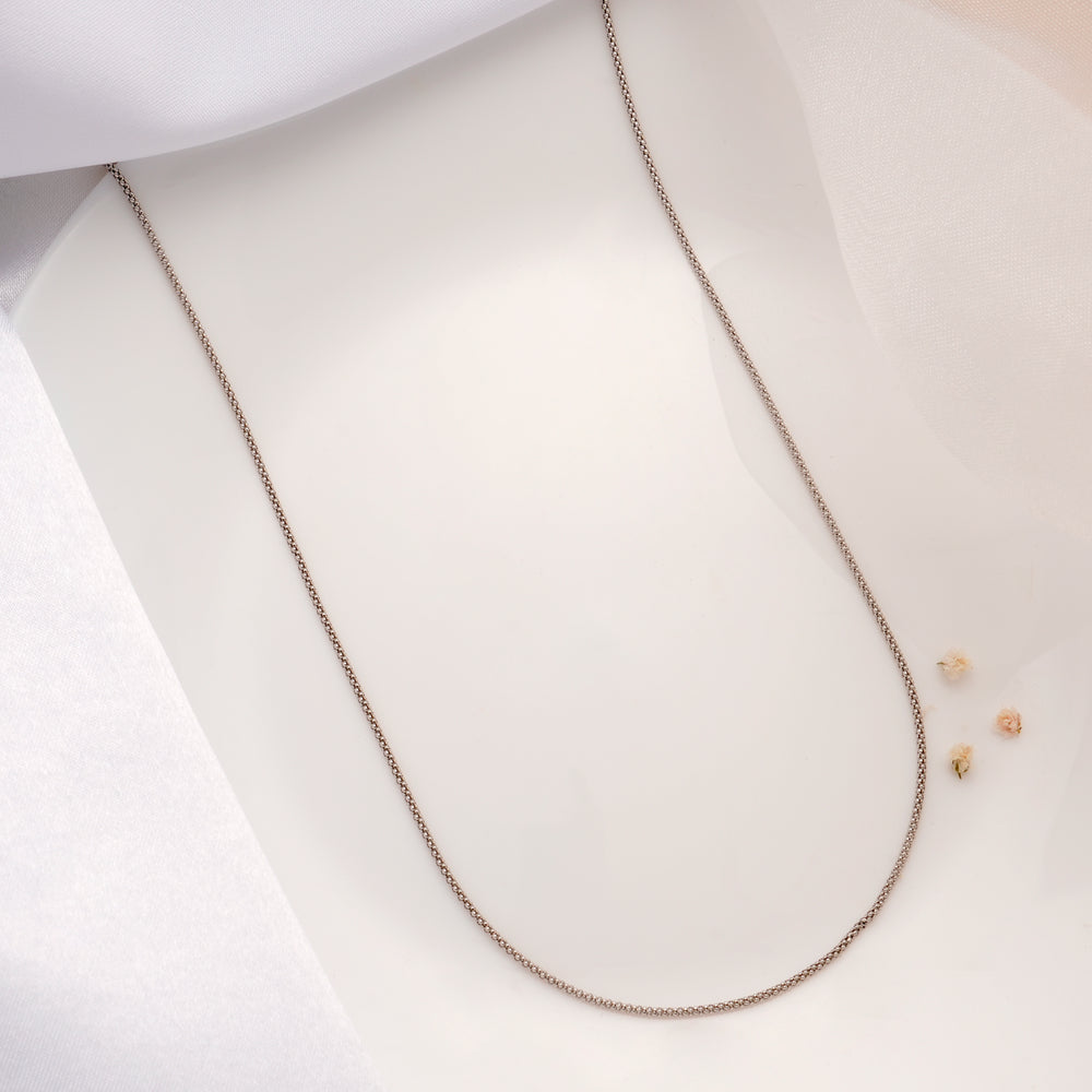 Modern Ball Designed Silver Chain