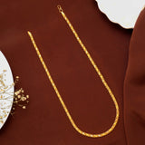 Chunky Textured Link Gold Chain for Women
