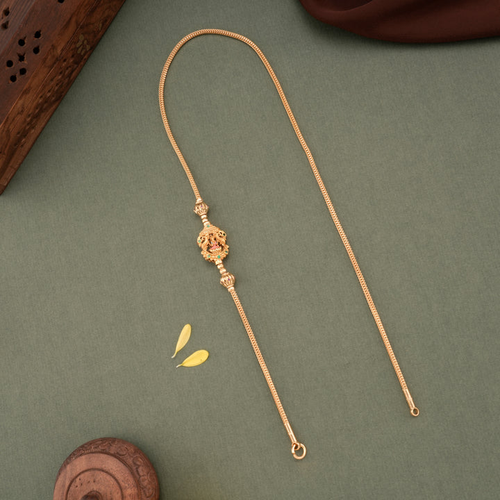 Royal Lakshmi Peacock Design Mugappu Chain