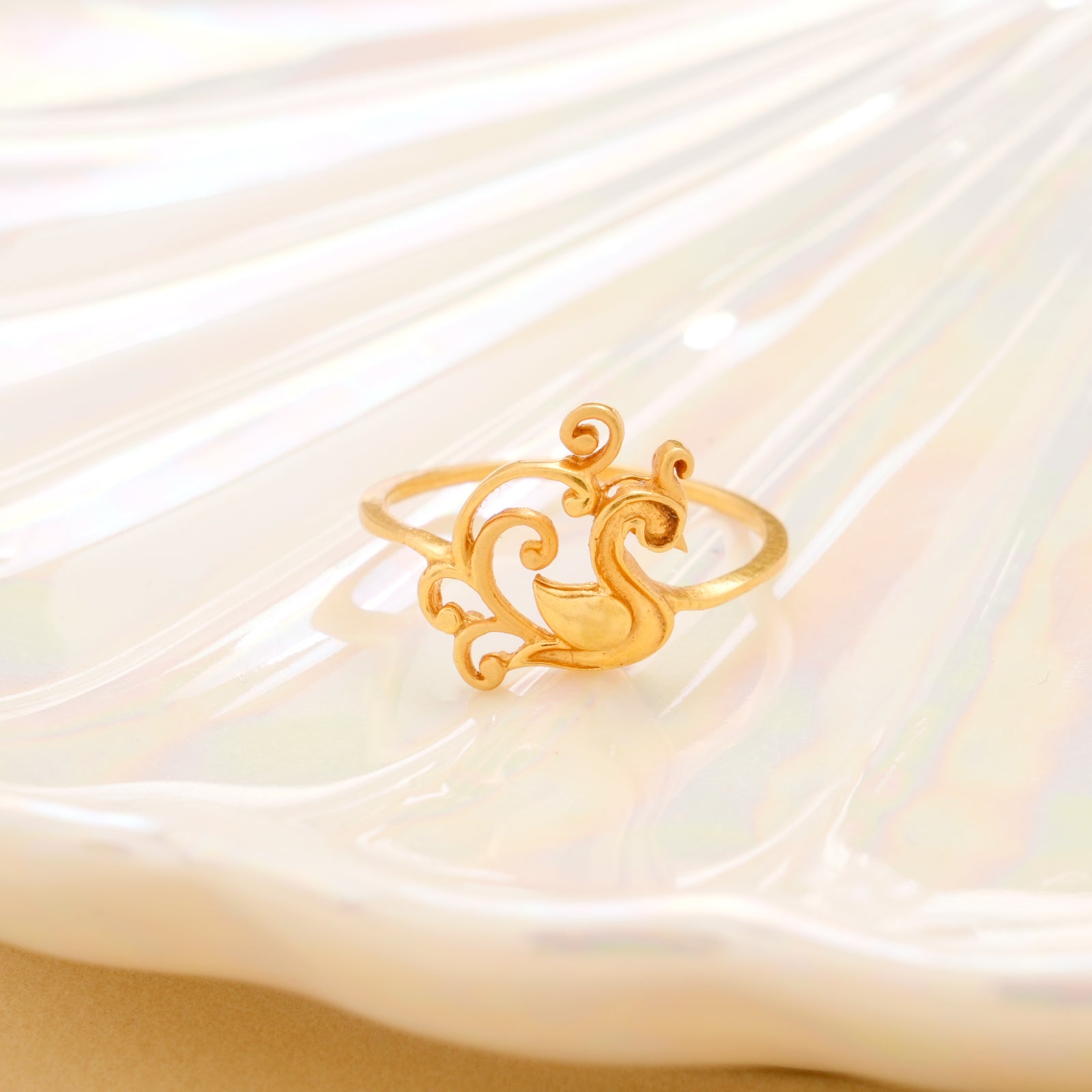 Fancy Peacock Gold Ring