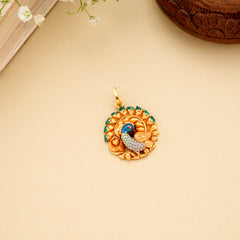 Classic Peacock Golden Design Pendant