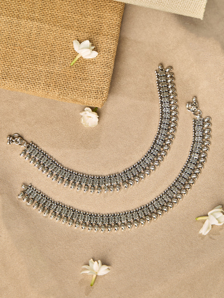 Heirloom Silver Antique Anklet