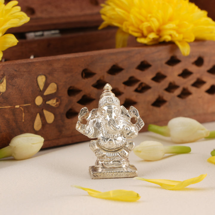 Divine Vinayaka Murti Silver Idol