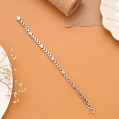 Men Thing Twin Tough Silver Bracelet