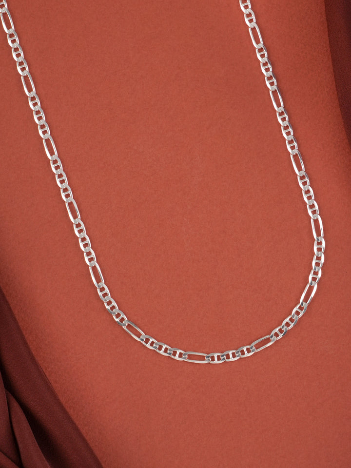Minimal Sachin Figaro Silver Chain