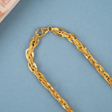 Heritage Oval Link Textured Gold Chain