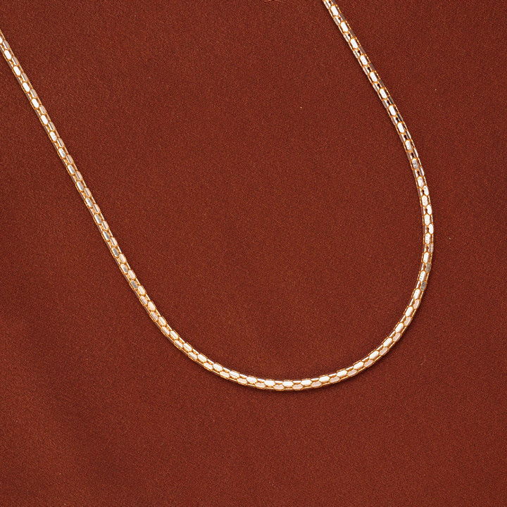Modern Micro Mesh Rose Gold Chain