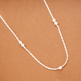 Charming Silver Bead Women’s Chain