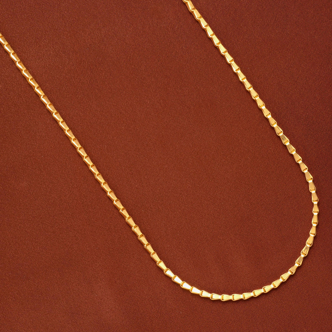 Traditional Wheat Pattern Gold Chain