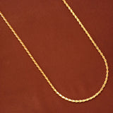 Traditional Wheat Pattern Gold Chain