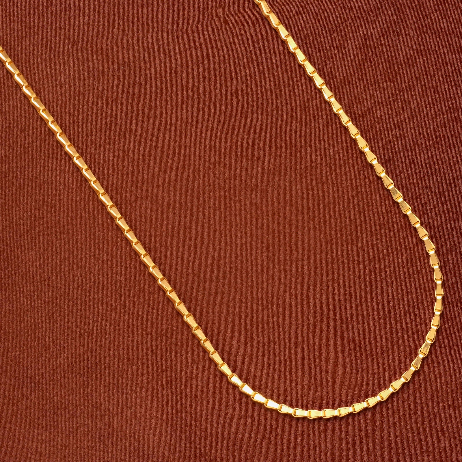 Traditional Wheat Pattern Gold Chain