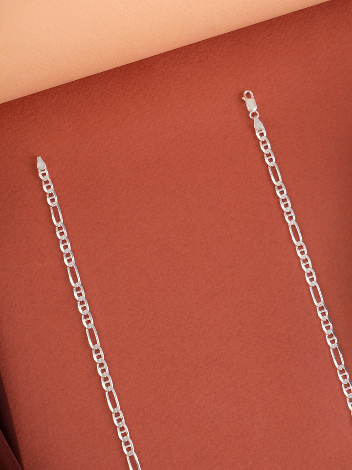 Minimal Sachin Figaro Silver Chain
