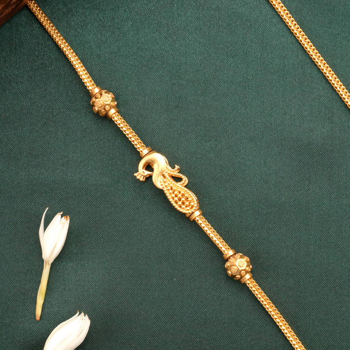 Elegant Peacock Mugappu Chain