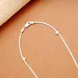Charming Silver Bead Women’s Chain