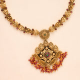 Traditional Antique Floral Design Necklace