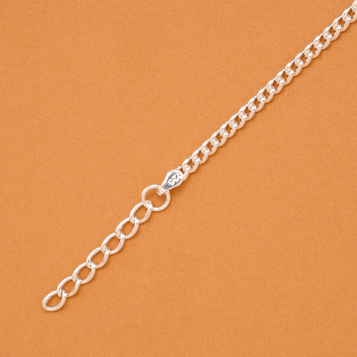 Minimal Elephant Enamel Silver Baby Bracelet