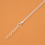 Minimal Elephant Enamel Silver Baby Bracelet