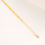 Celestial Spark Gold Plated Round CZ Stone Bracelet