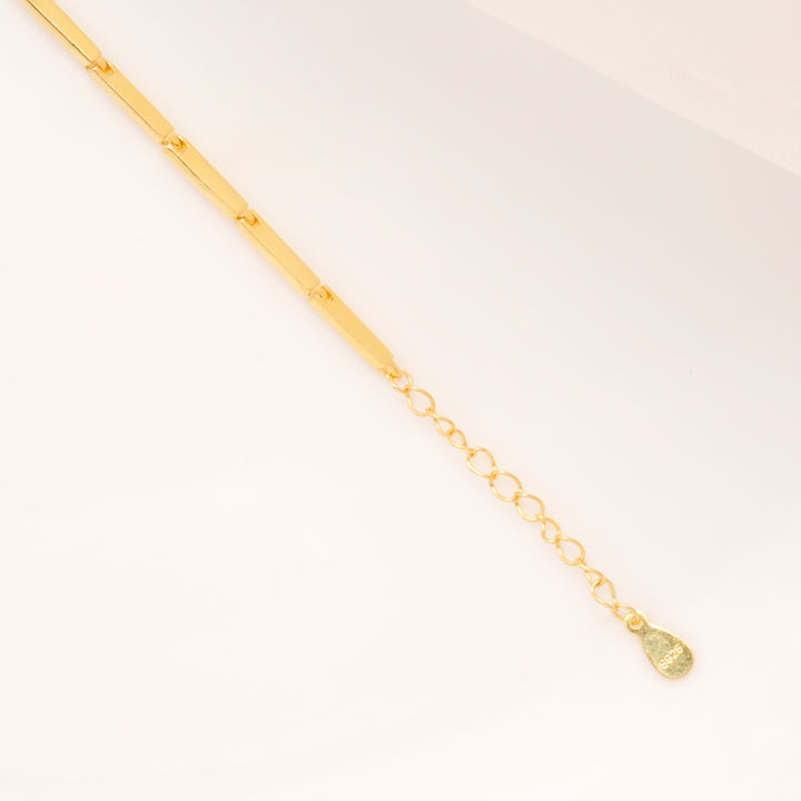 Celestial Spark Gold Plated Round CZ Stone Bracelet