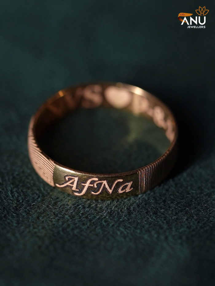 Name With Double Fingerprint Ring