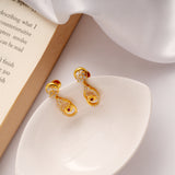 Oval Shape Gold Plated Designer Necklace Set