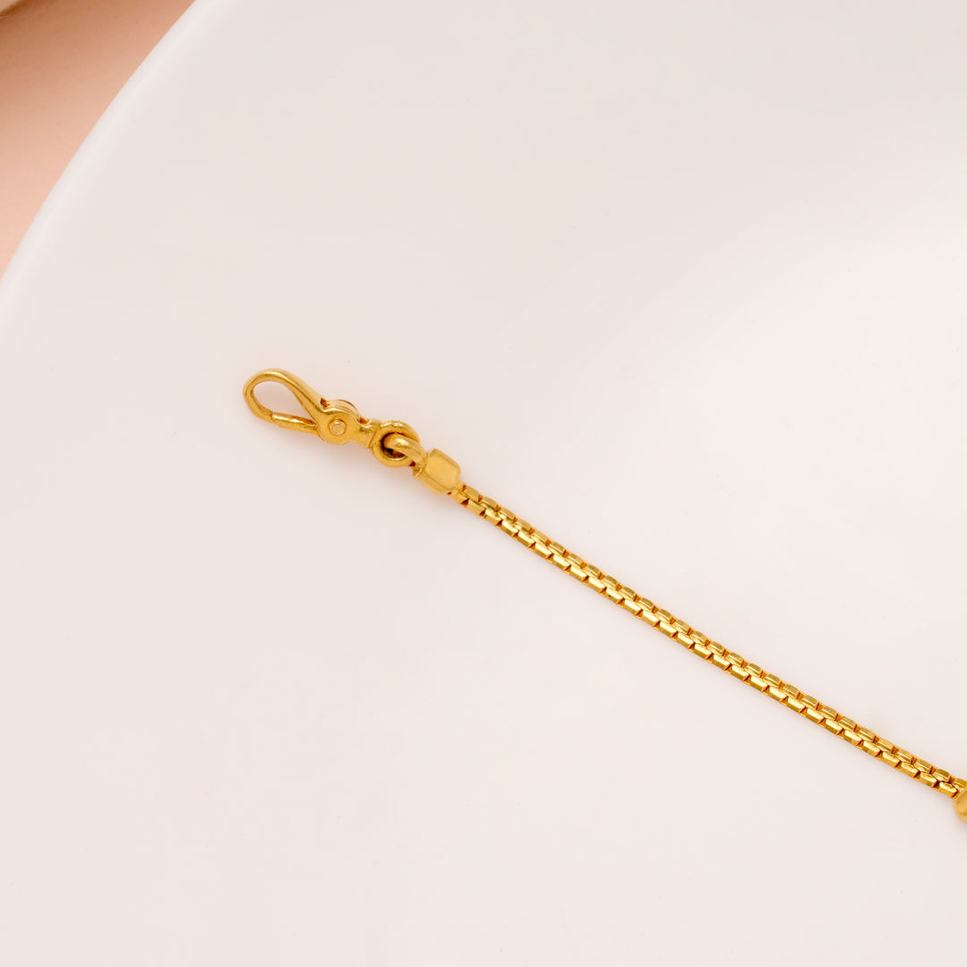 Minimal Toy Design Gold Bracelet for Women