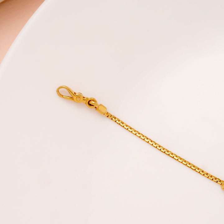 Minimal Toy Design Gold Bracelet for Women