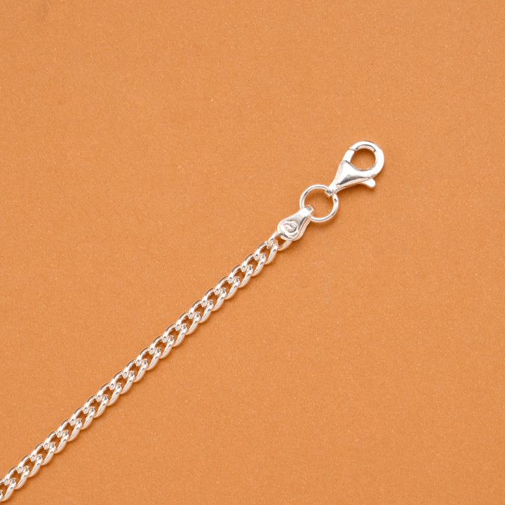 Minimal Elephant Enamel Silver Baby Bracelet