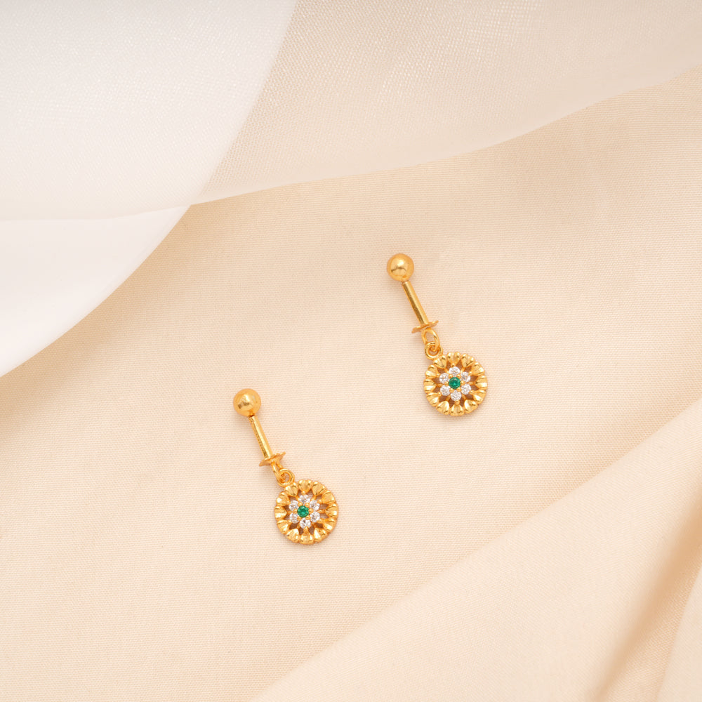 Traditional Round Floral Golden Koppu