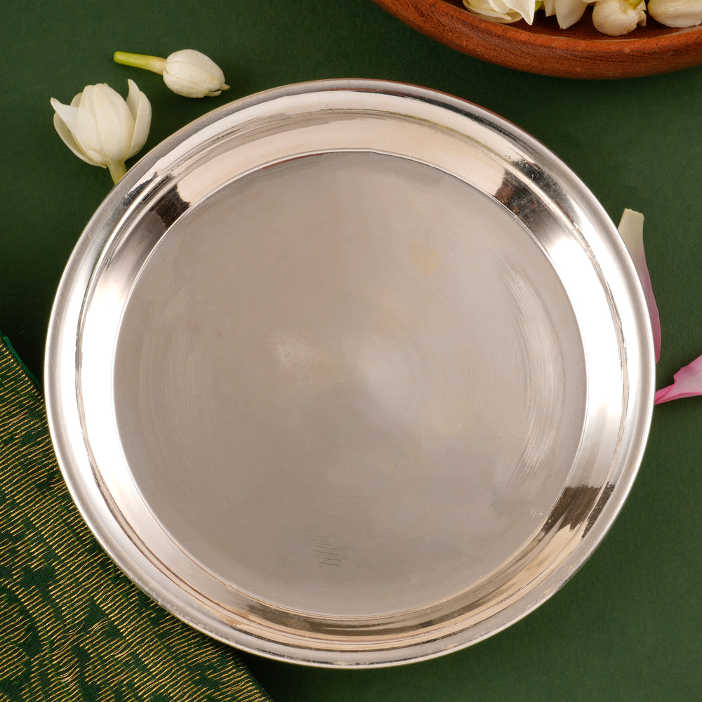Minimalist Mirror Finish Silver Plate