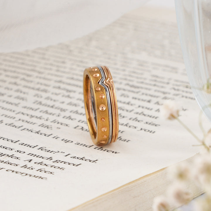 Vintage-Inspired Golden Band Ring