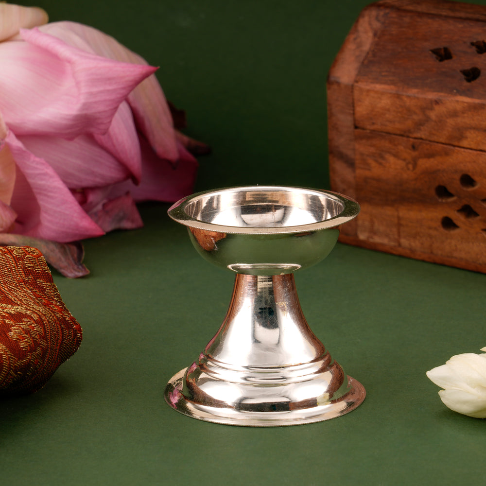Heritage Silver Deepam Lamp Stand