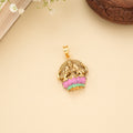 Antique Lakshmi Elephant Golden Pendant