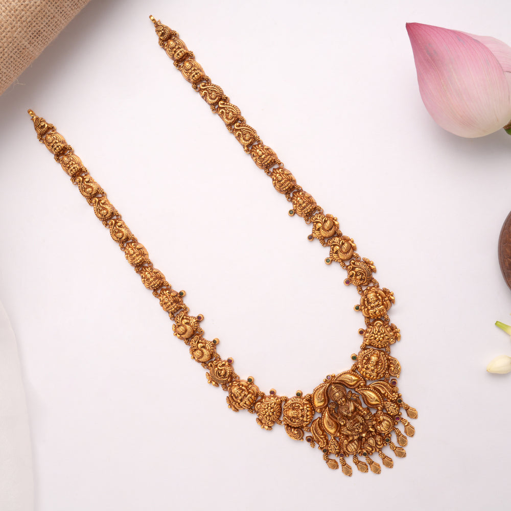 Nagas Layered Mango Design Lakshmi Golden Haram