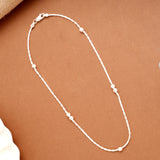 Charming Silver Bead Women’s Chain