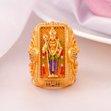 Divine Muruga Golden Silver Ring