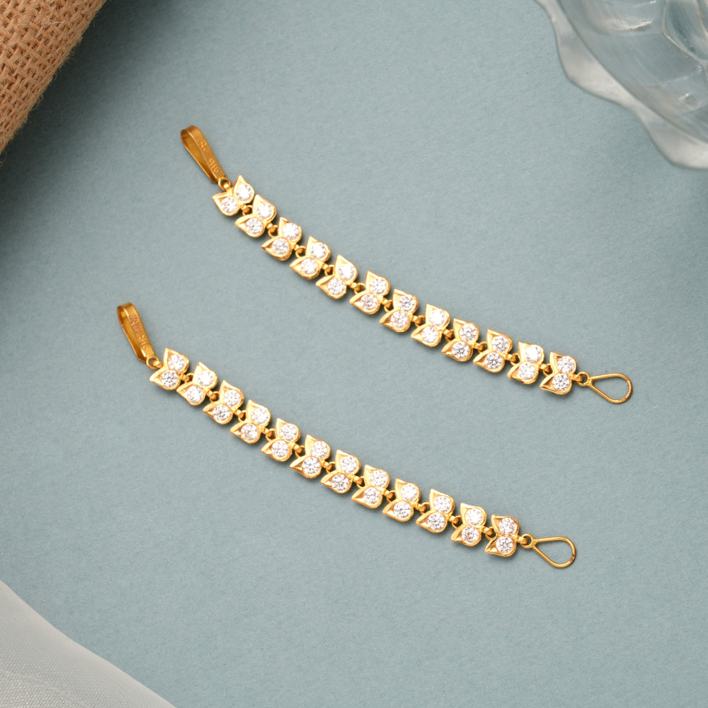 Traditional Gold Design White Stone Mattal