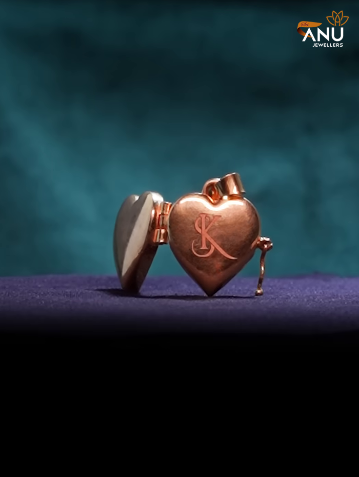 Heart Photo Locket Gold Pendant