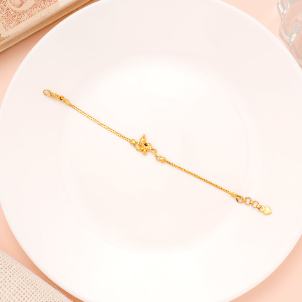 Minimal Toy Design Gold Bracelet for Women