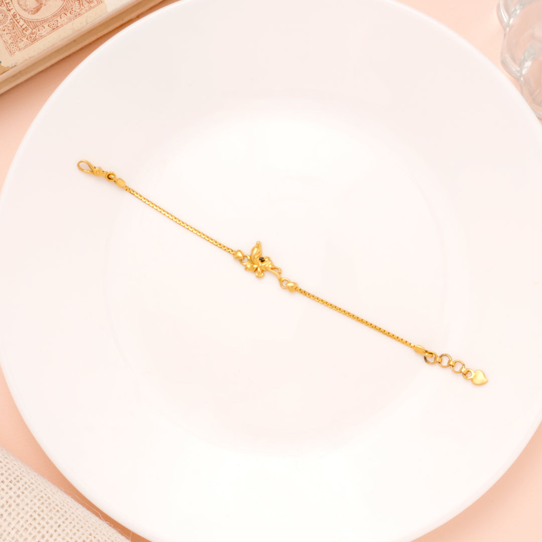 Minimal Toy Design Gold Bracelet for Women