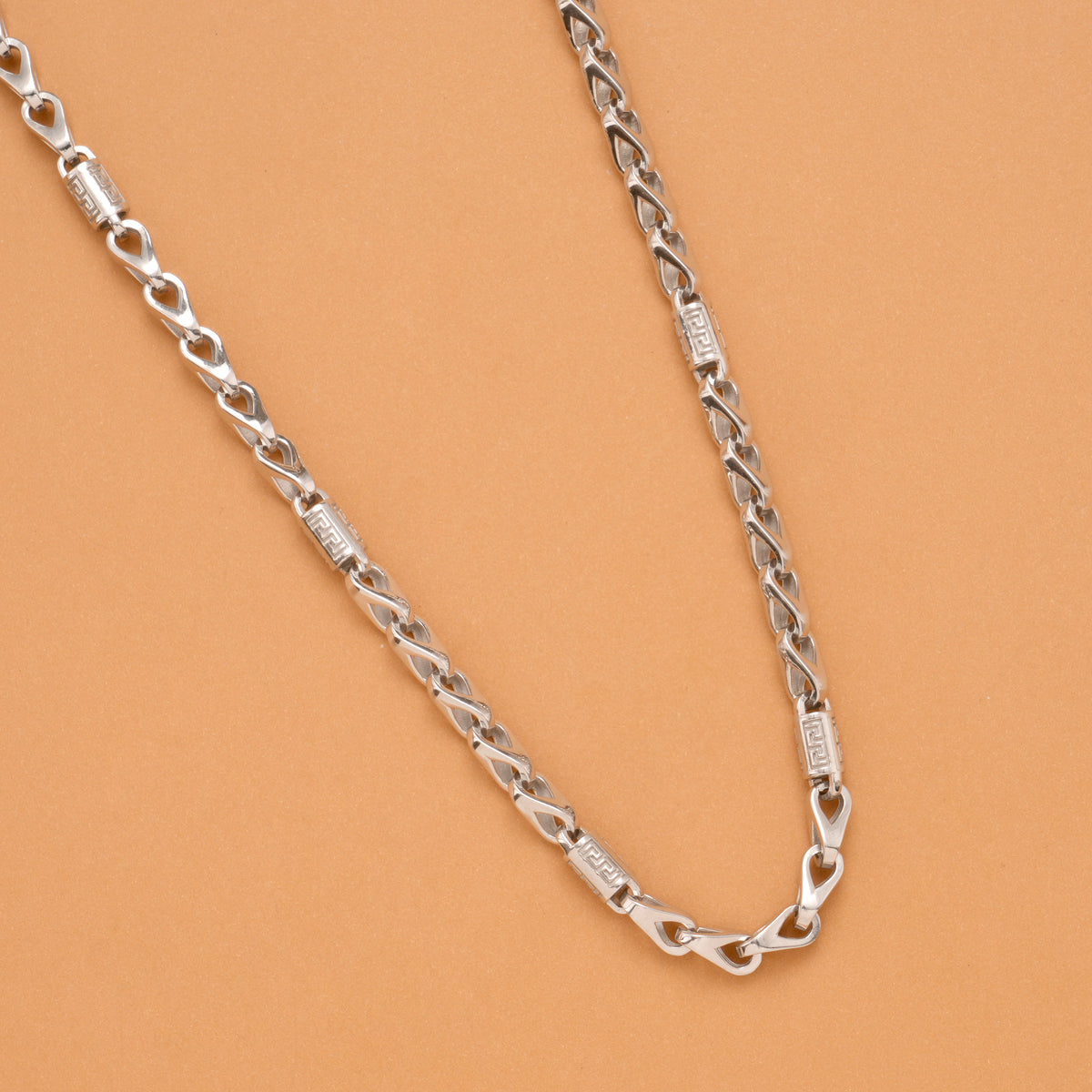 Stylish Bold Link Silver Chain